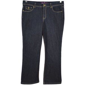 Gloria Vanderbilt Jeans Size 16 Short Dark Denim Bootcut